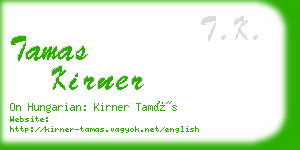 tamas kirner business card